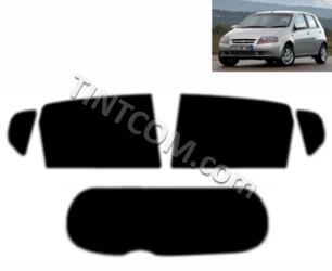                                Pre Cut Window Tint - Chevrolet Kalos (5 doors, hatchback, 2005 - 2008) Solar Gard - NR Smoke Plus series
                            